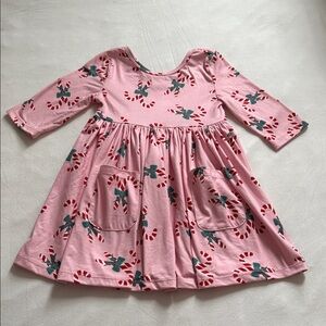 Mika & Rose Candy Cane Twirl Kids Dress Size 2T